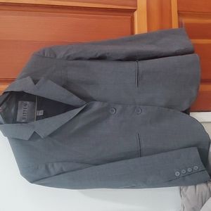 BITTEN by Sarah Jessica Parker Large Grey Gray Jacket / Blazer with pockets